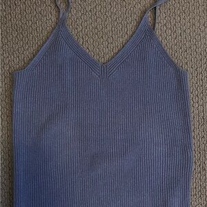 Blue Knit Women's Top